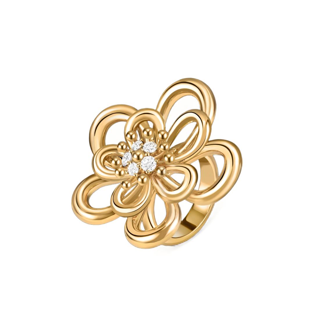 [Luxe JURI] FLOWERLACE RING 5 DIAMONDS
