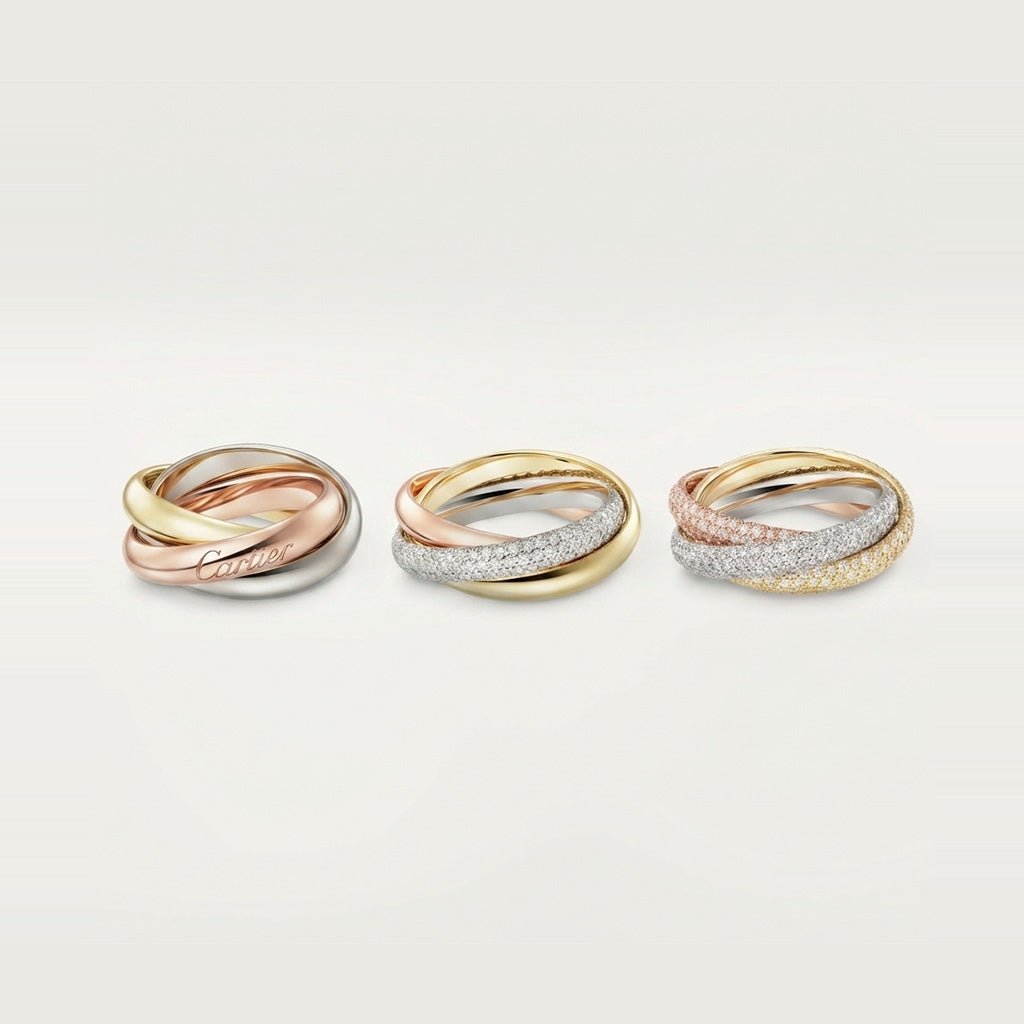 [Luxe Jewelry]TRINITY 3.2MM RING COLLECTION