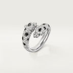 [Luxe Jewelry]PANTHERE DOUBLE HEADED FULL DIAMOND  RING
