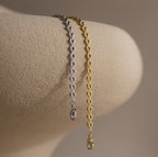 Tiny Link Heart Bracelet