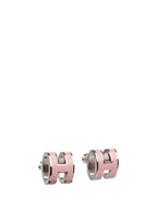 [Luxe]Boucles d'oreilles MINI POP H en argent rose