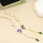 [Luxe]LUCKY SPRING BUTTERFLY 5 MOTIF BRACELET