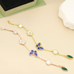 [LUXE] Lucky Spring Butterfly 5-Motif & LOVE Unlimited Bracelet Stack Set