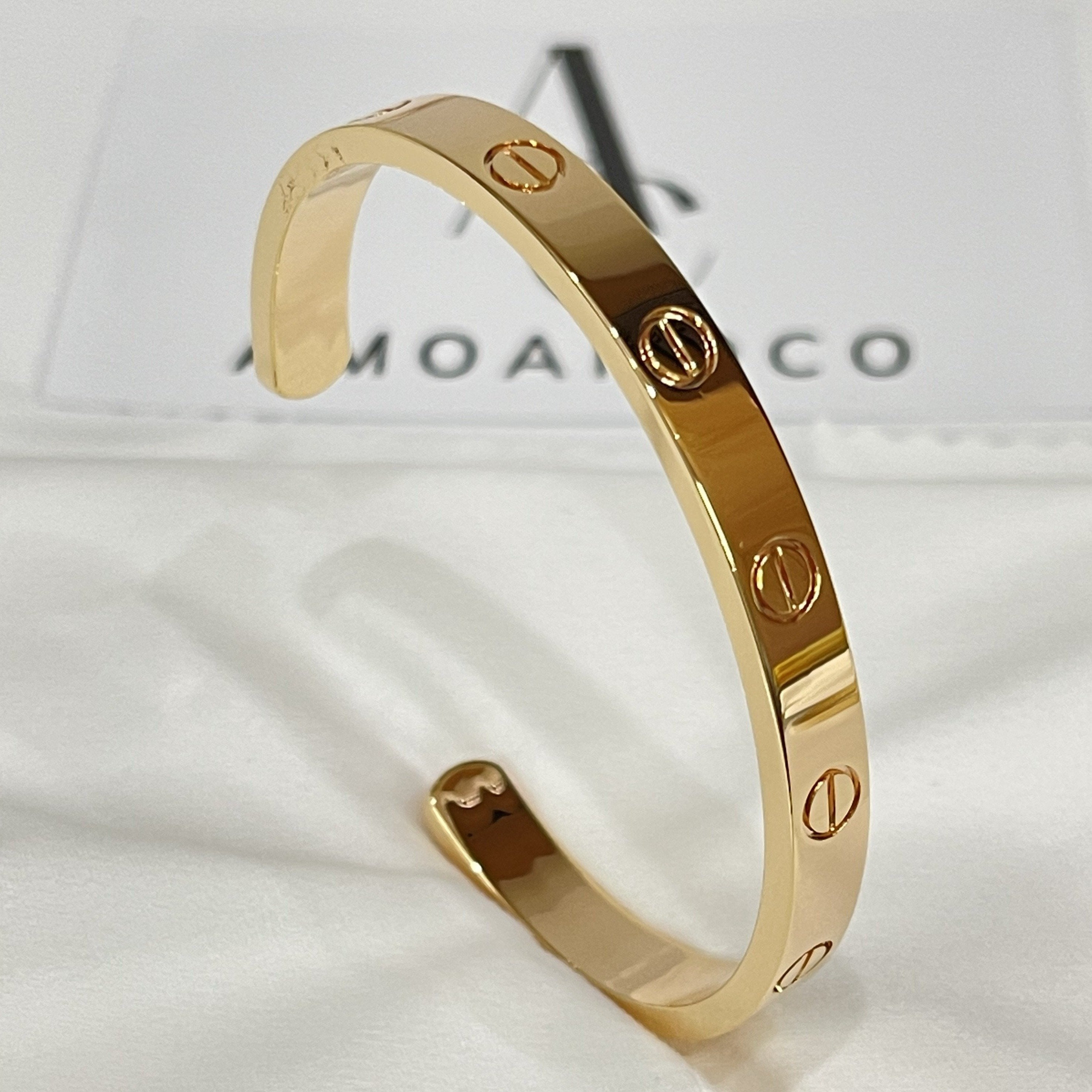 [Luxe Jewelry]LOVE BRACELET 6.1MM OPEN CUFF