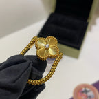 [Luxe]CLOVER RIVERSIBLE BLUE AGATE RING