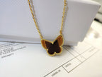 [Luxe] TIGER__ EYE BUTTERFLY NECKLACE