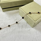 [Luxe]CLOVER 6 MOTIF  ONYXS BRACELET