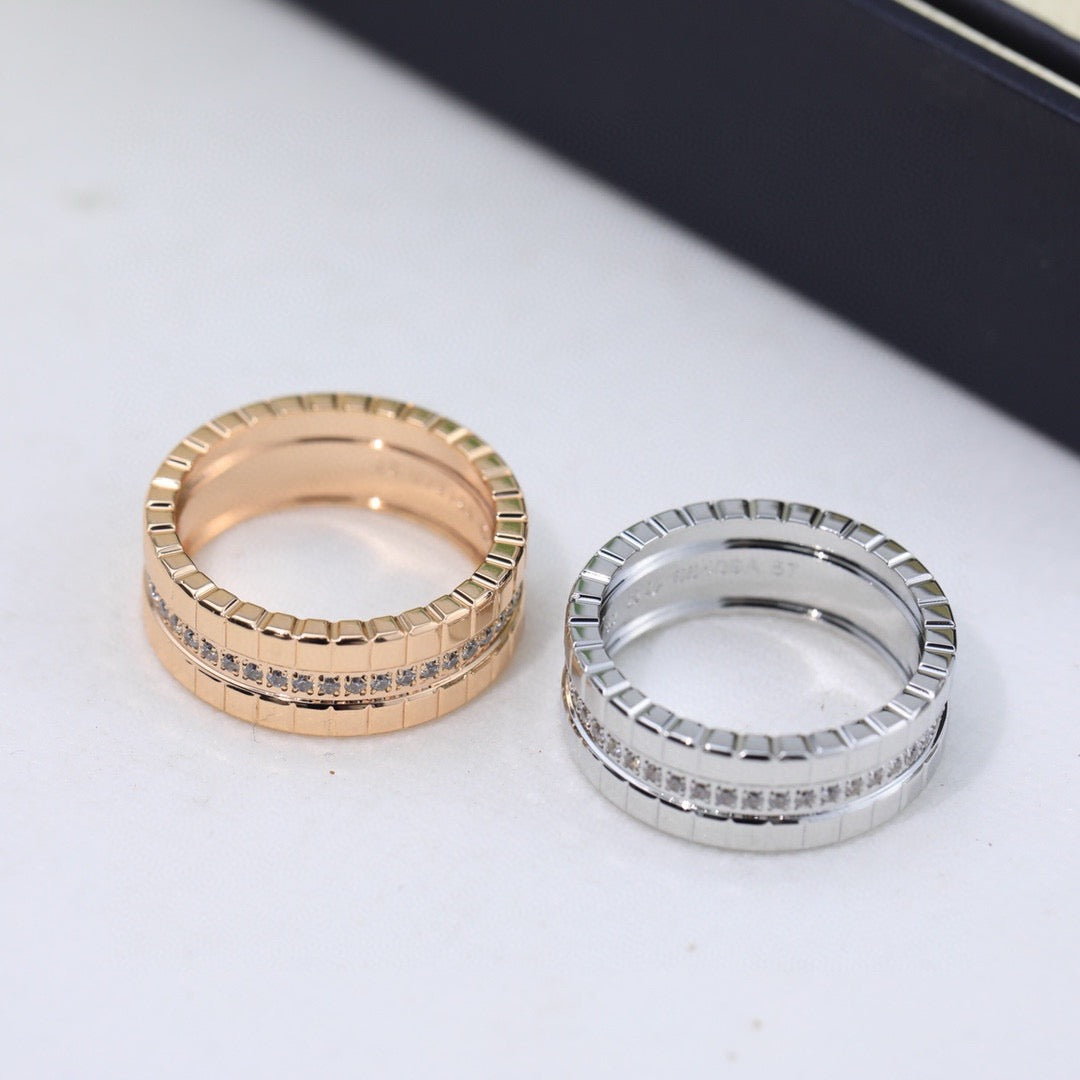 [Luxe]BAGUE GLACE AVEC DIAMANTS