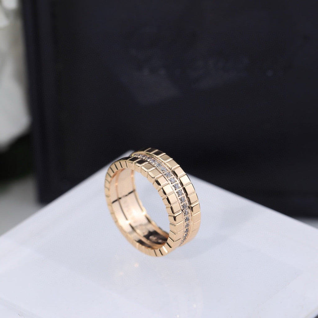 [Luxe]BAGUE GLACE AVEC DIAMANTS