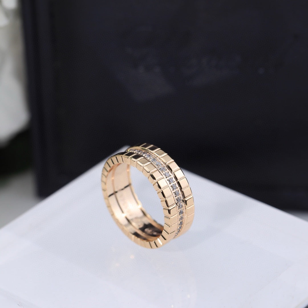 [Luxe]BAGUE GLACE AVEC DIAMANTS