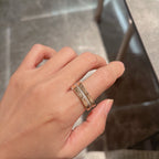 [Luxe]BAGUE GLACE AVEC DIAMANTS