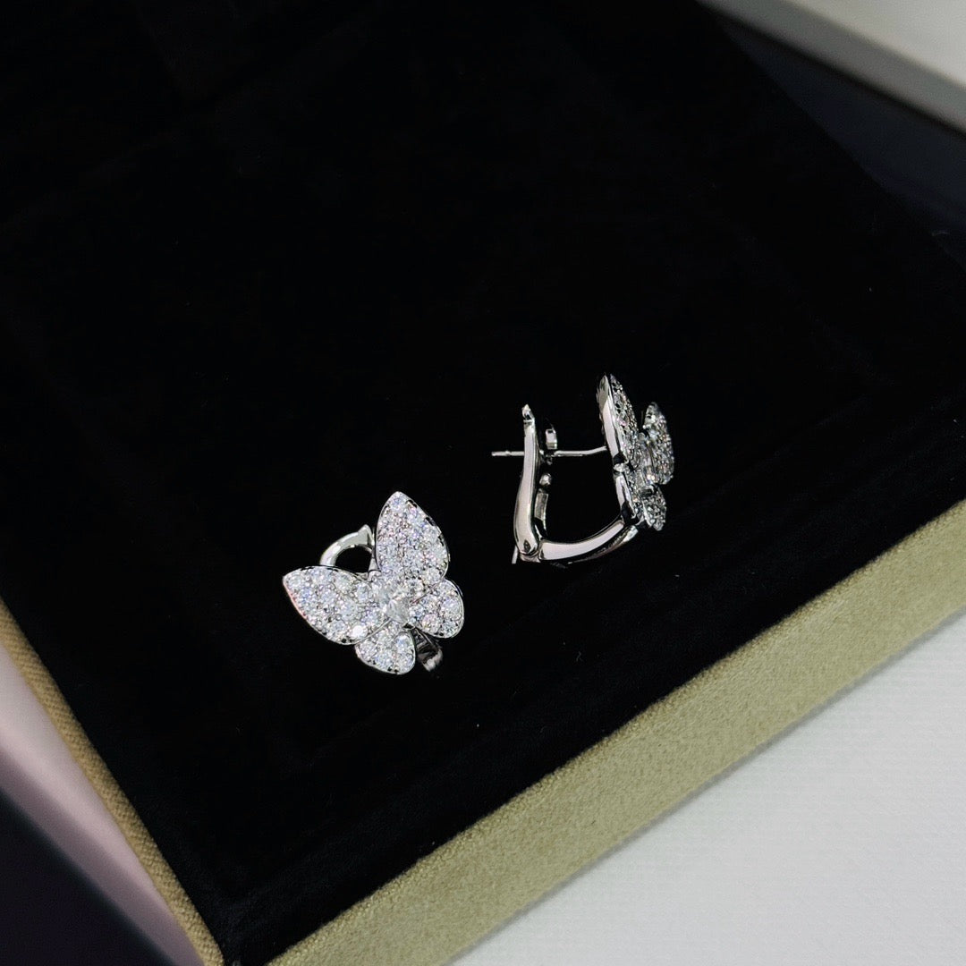 [Luxe]BUTTERFLY ALL DIAMOND EARRINGS