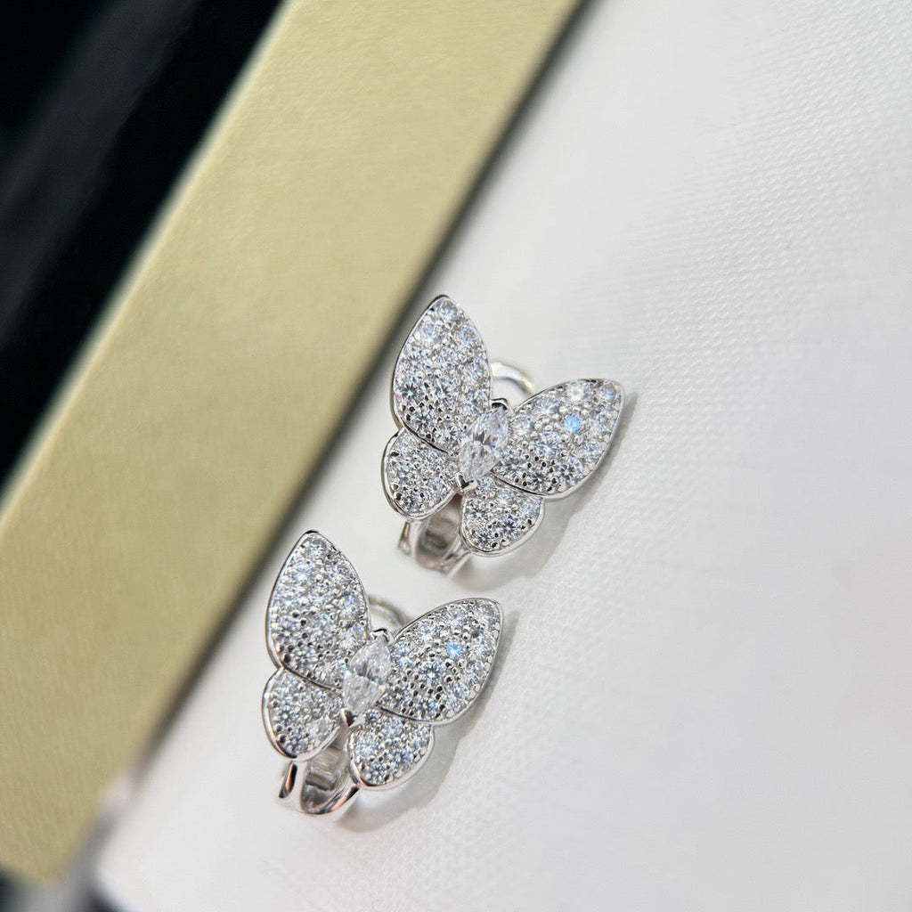 [Luxe]BUTTERFLY ALL DIAMOND EARRINGS