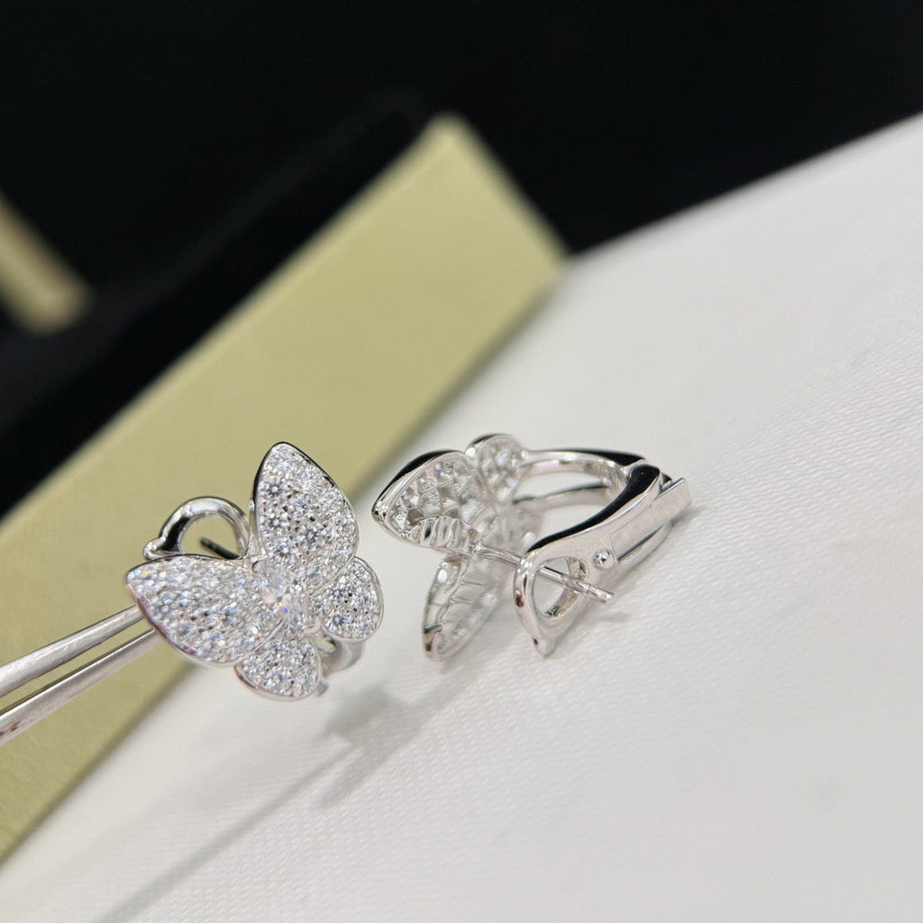 [Luxe]BUTTERFLY ALL DIAMOND EARRINGS