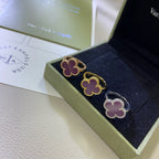 [Luxe]CLOVER  PURPLE VIOLET RING