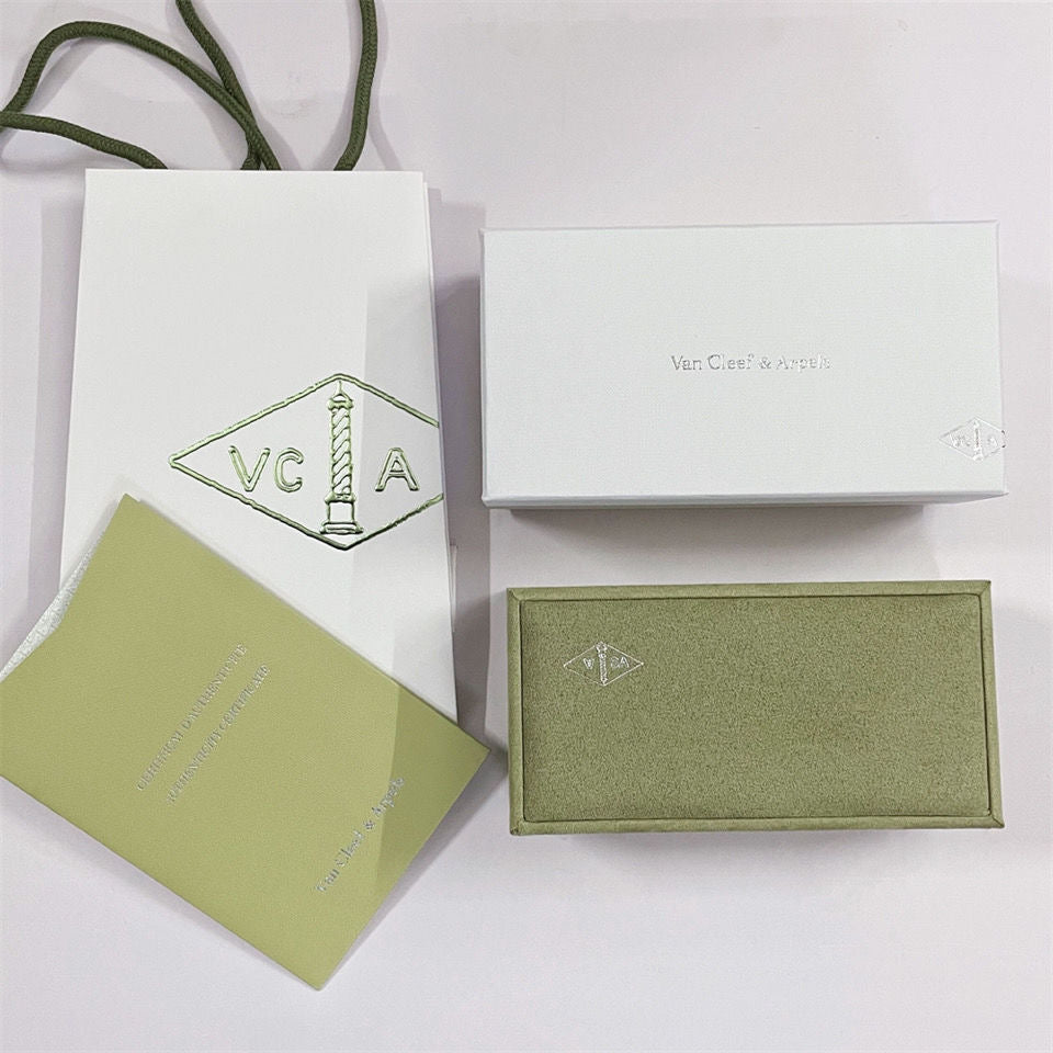 [Luxe]VA CLOVER BRACELET NECKLACE RING BOX GIFT BAG