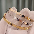 [Luxe Jewelry]LOVE BRACELET 3.65MM 10 DIAMONDS