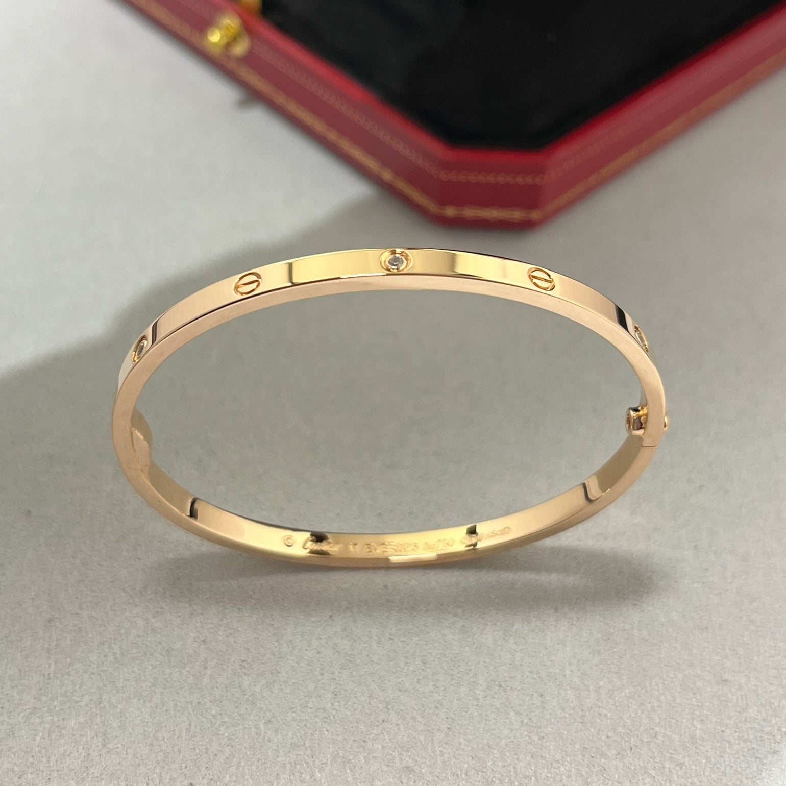 [Luxe Jewelry]LOVE BRACELET 3.65MM 6 DIAMONDS
