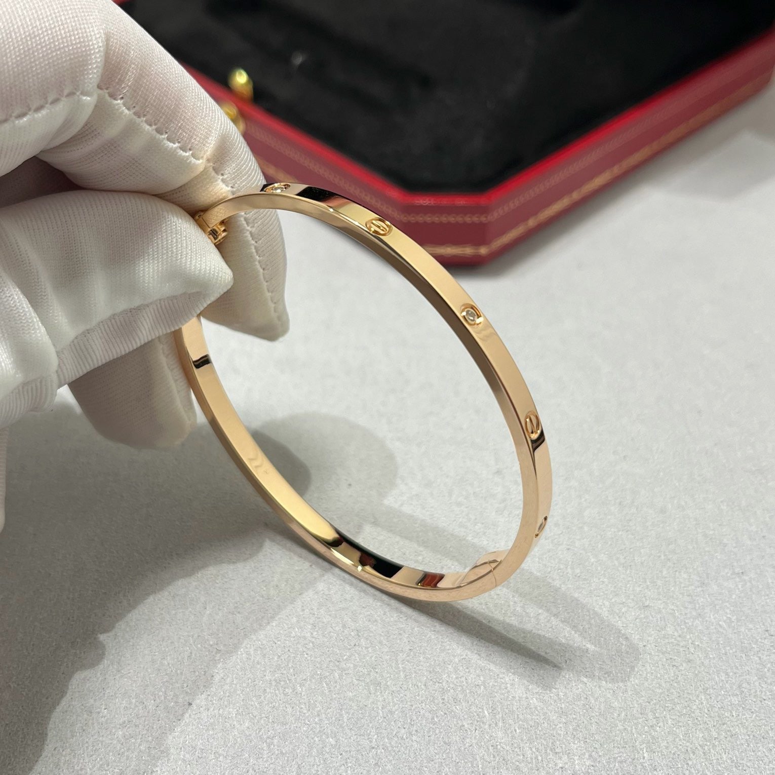 [Luxe Jewelry]LOVE BRACELET 3.65MM 6 DIAMONDS