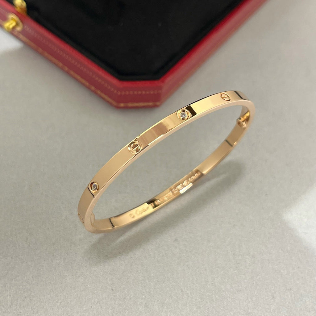 [Luxe Jewelry]LOVE BRACELET 3.65MM 6 DIAMONDS
