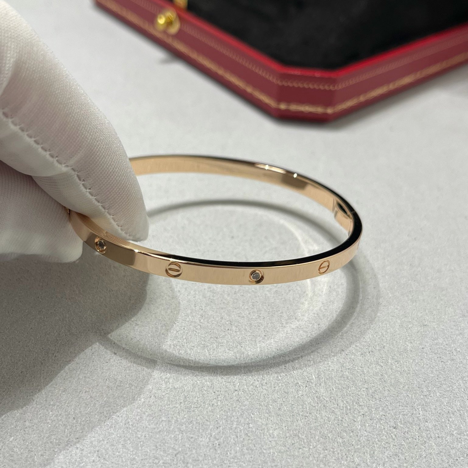 [Luxe Jewelry]LOVE BRACELET 3.65MM 6 DIAMONDS