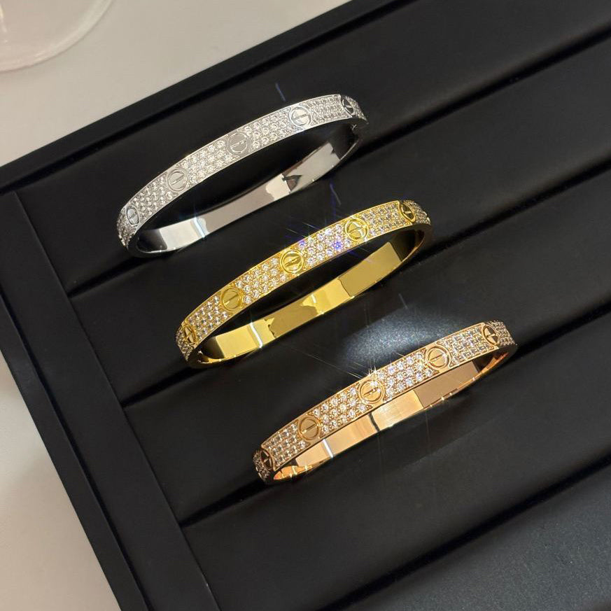 [Luxe Jewelry]LOVE BRACELET 6.1MM DIAMOND-PAVED