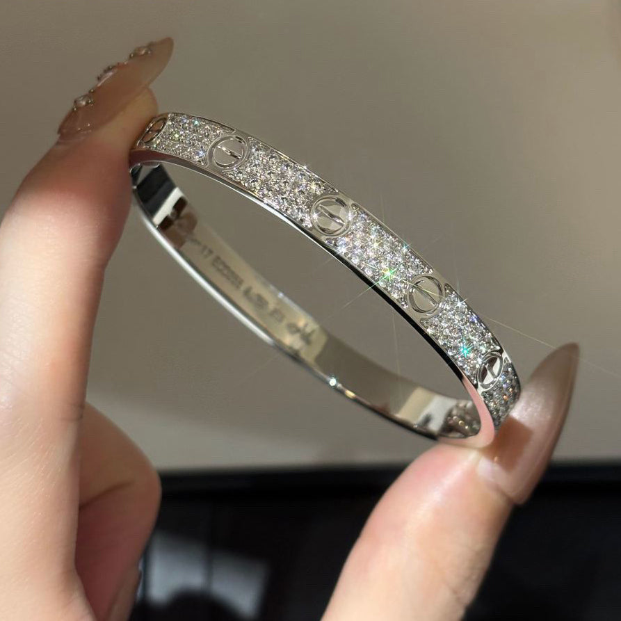 [Luxe Jewelry]LOVE BRACELET 6.1MM DIAMOND-PAVED