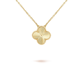 [Luxe]CLOVER 15MM LASER NECKLACE