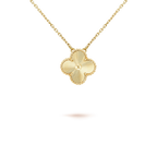 [Luxe]CLOVER 15MM LASER NECKLACE