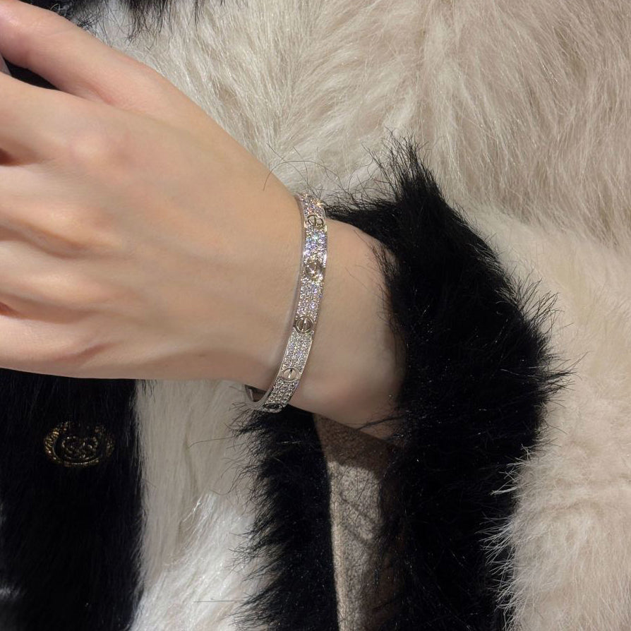 [Luxe Jewelry]LOVE BRACELET 6.1MM DIAMOND-PAVED
