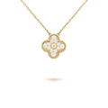[Luxe]CLOVER 15MM DIAMOND SINGLE FLOWER NECKLACE