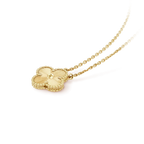 [Luxe]CLOVER 15MM LASER NECKLACE