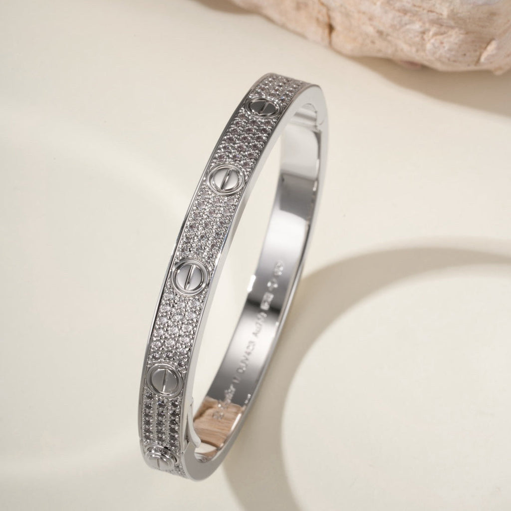 [Luxe Jewelry]LOVE BRACELET 6.1MM DIAMOND-PAVED