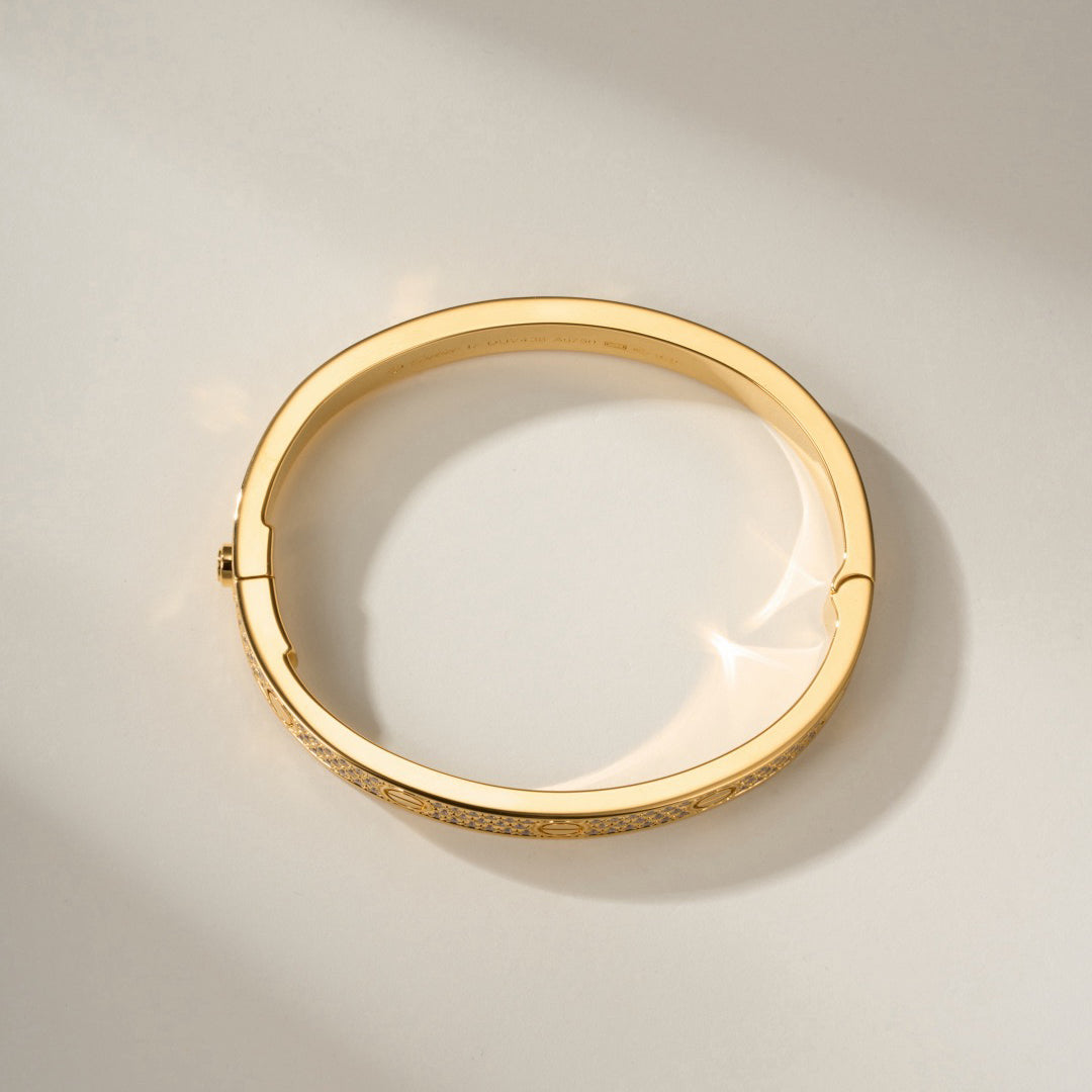 [Luxe Jewelry]LOVE BRACELET 6.1MM DIAMOND-PAVED