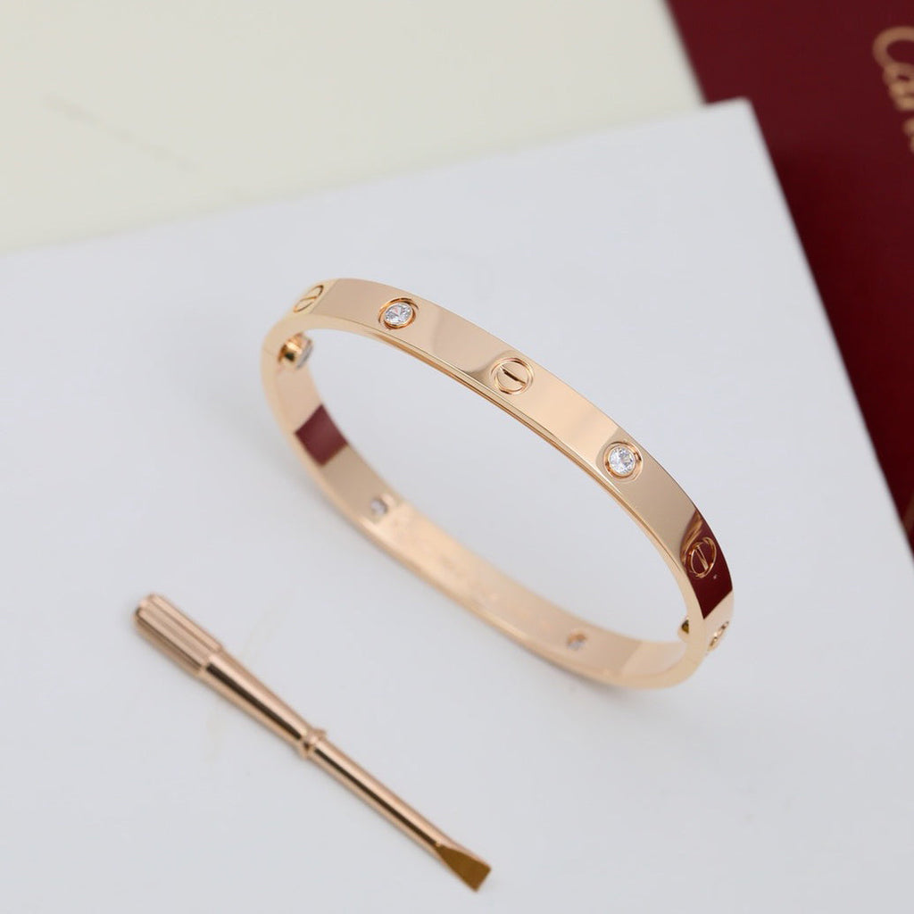 [Luxe Jewelry]LOVE BRACELET 6.1MM 4 DIAMONDS