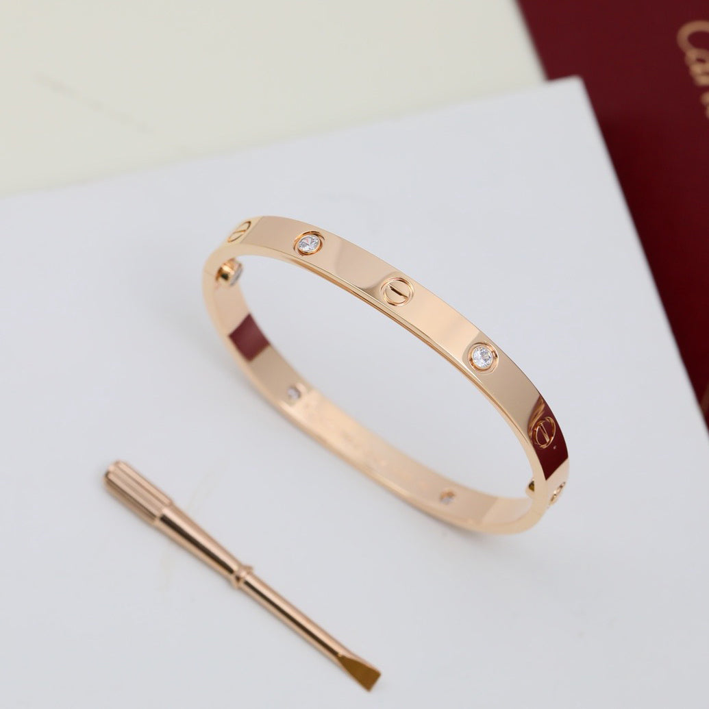 [Luxe Jewelry]LOVE BRACELET 6.1MM 4 DIAMONDS