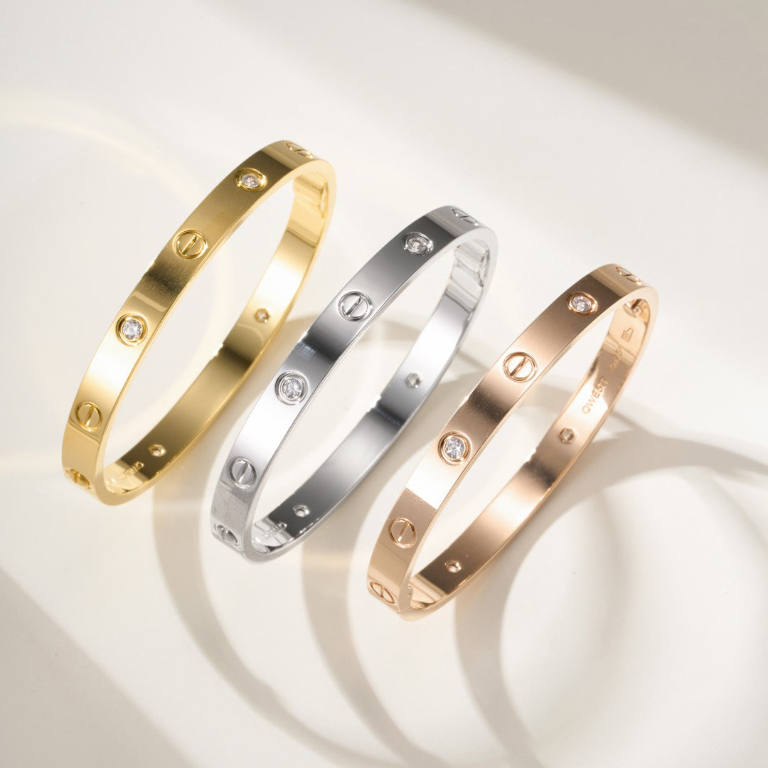 [Luxe Jewelry]LOVE BRACELET 6.1MM 4 DIAMONDS