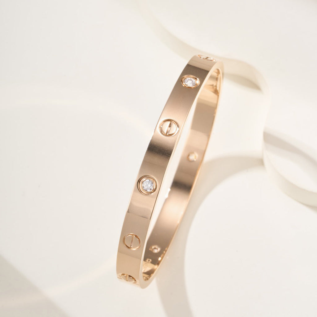 [Luxe Jewelry]LOVE BRACELET 6.1MM 4 DIAMONDS