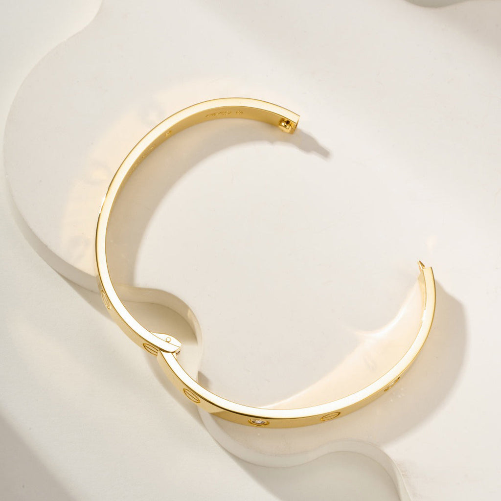 [Luxe Jewelry]LOVE BRACELET 6.1MM 4 DIAMONDS