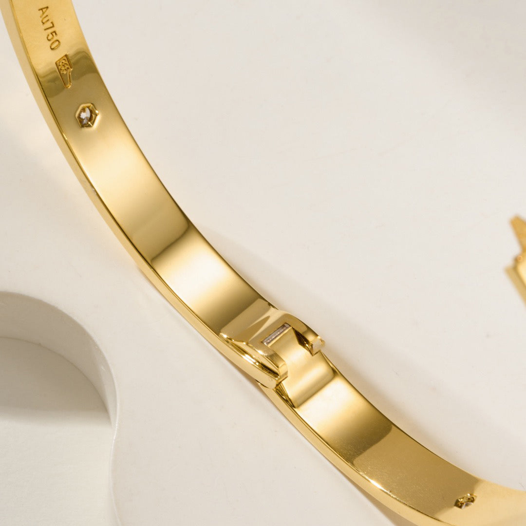 [Luxe Jewelry]LOVE BRACELET 6.1MM 4 DIAMONDS