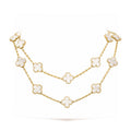 [Luxe]CLOVER 20 MOTIFS WHITE MOP NECKLACE