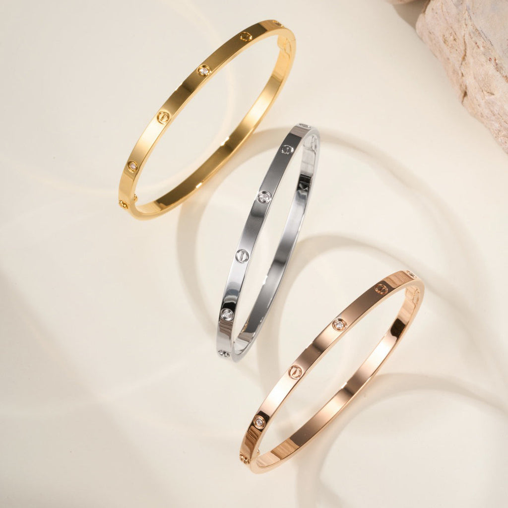 [Luxe Jewelry]LOVE BRACELET 3.65MM 6 DIAMONDS