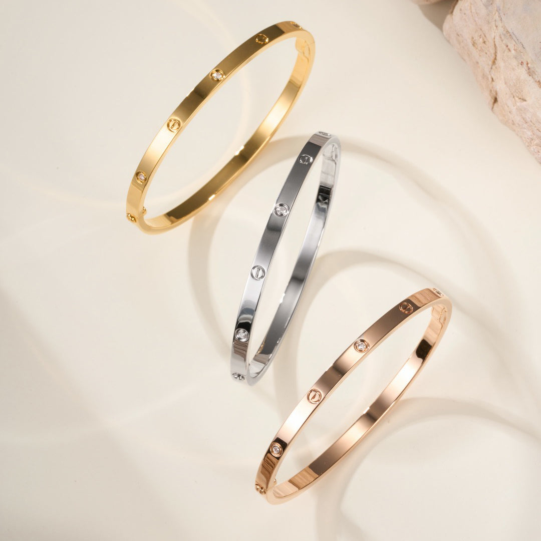 [Luxe Jewelry]LOVE BRACELET 3.65MM 6 DIAMONDS
