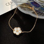 [Luxe]LUCKY WHITE MOP PLUM BLOSSOM  BRACELET