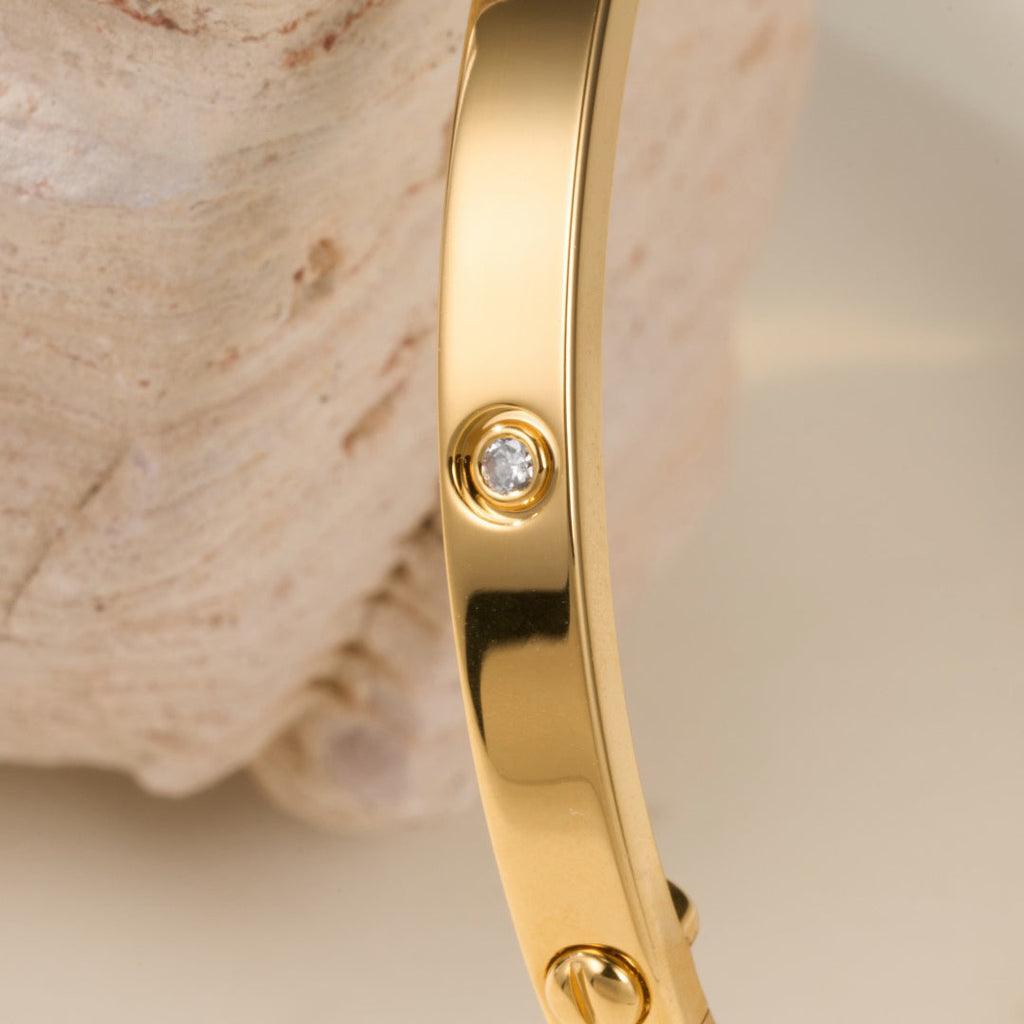 [Luxe Jewelry]LOVE BRACELET 3.65MM 6 DIAMONDS