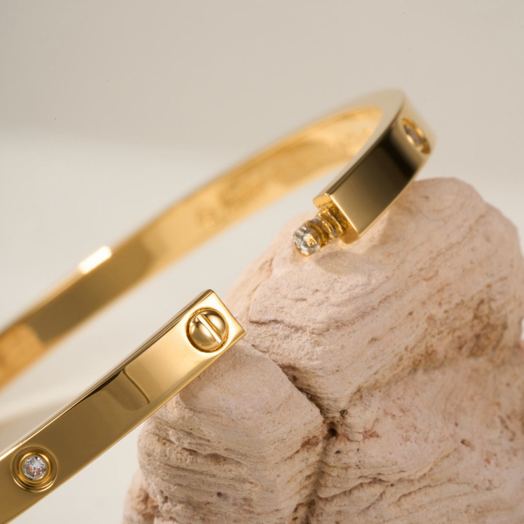 [Luxe Jewelry]LOVE BRACELET 3.65MM 6 DIAMONDS