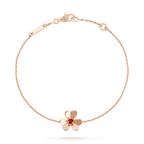 [Luxe]FRIVOLE GOLD FLOWER PINK MALACHITE BRACELET