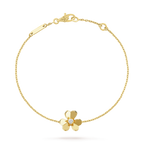 [Luxe]FRIVOLE GOLD FLOWER PINK MALACHITE BRACELET
