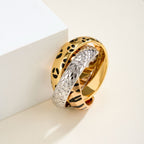 [Luxe Jewelry]TRINITY  RING LEOPARD PRINT