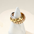 [Luxe Jewelry]TRINITY  RING LEOPARD PRINT